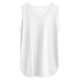 ເສື້ອຍືດຊັ້ນໃນ camisole ສໍາລັບແມ່ຍິງທີ່ມີຜ້າມ່ານກົ້ນ hem ເສື້ອທີເຊີດແຂນຍາວກາງ, ເສື້ອຍືດກາງເກງໃສ່ນອກ.
