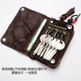 Универсальная ключница, двухэтажная вместительная и большая система хранения, чехол для проездного, картхолдер, кожаный бумажник, из натуральной кожи, 2 в 1