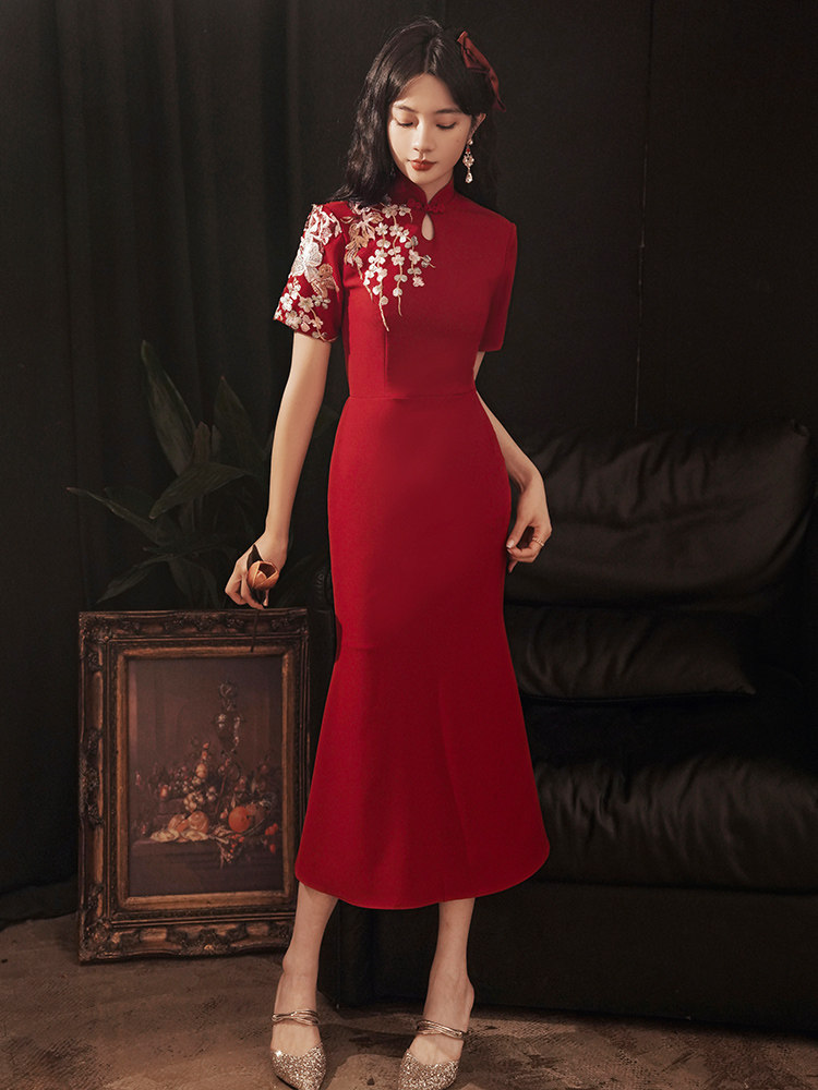 旗袍新娘秋季2020新款结婚敬酒服 蒂雅莎礼服/晚装