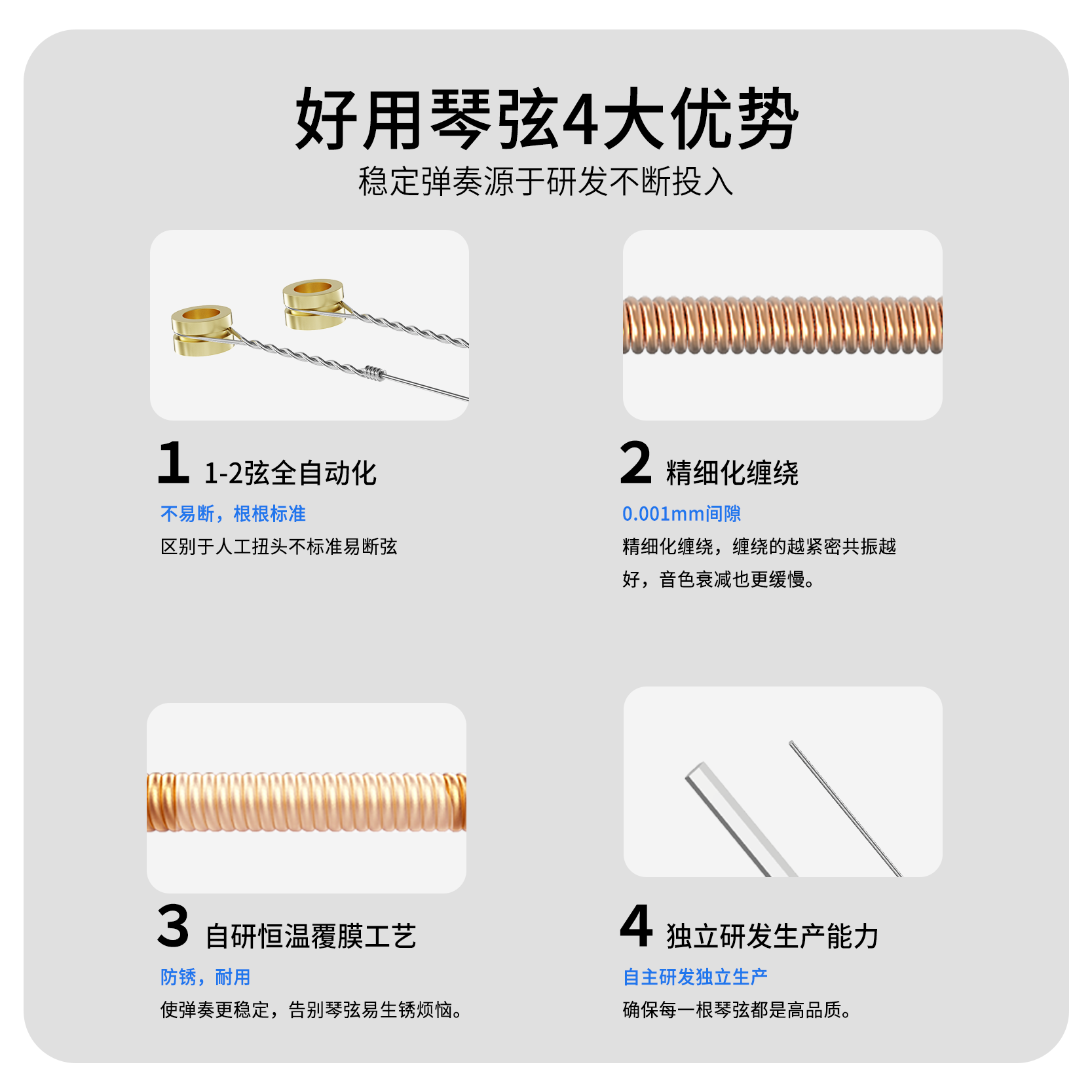 好用琴弦吉他弦民谣吉他弦镀膜琴弦-图0