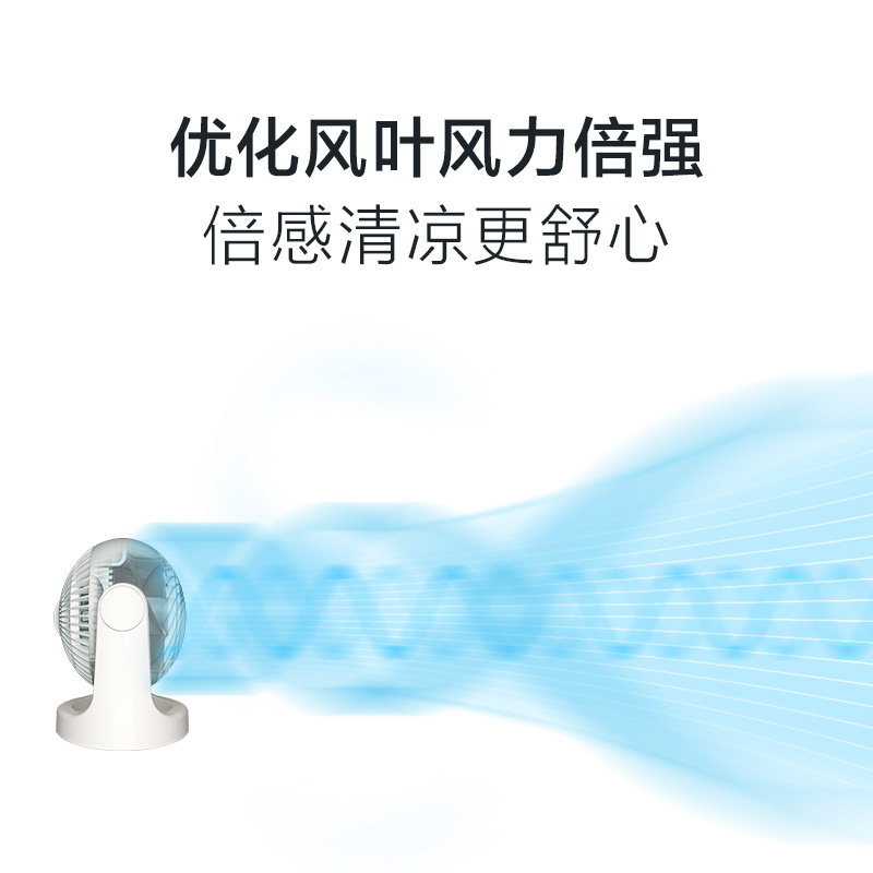 爱丽思低噪迷你小型空气循环扇家用台式空调桌面学生宿舍电风扇 - 图2