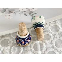 Spot Polish Hand Painted Ceramic Mi Factory Artist Department Retro Small Flower Purple Rosewood cork