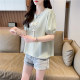 ເສື້ອຍືດແຂນສັ້ນຂອງແມ່ຍິງ Plus Size ແຂນ Puff ບາງໆ