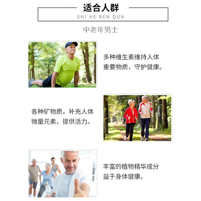 澳洲swisse维生素50+老年男性复合维生素多维中老年维他命90粒 - 图2