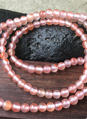 3mm纯天然川料南红玛瑙手链