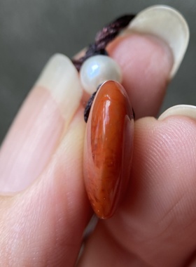 天然四川南红玛瑙爱心形无事牌吊坠柿子红火焰纹挂件