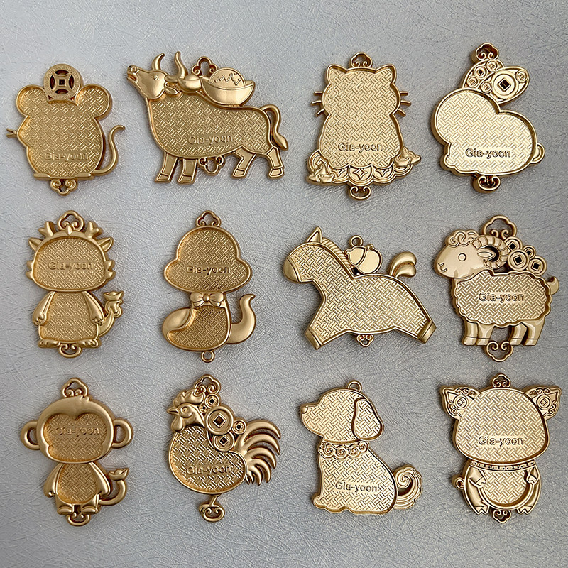 手工diy吊坠宋锦贴布底胚十二生肖挂件非遗手工饰品材料配件空托,淘宝优惠券,粉丝福利购,淘宝优惠卷
