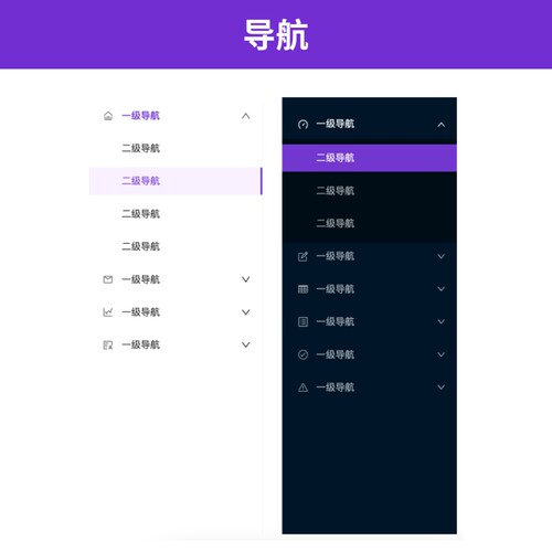 Axure原型设计Ant Design4紫色元件库PC端交互产品素材买一发三 - 图2