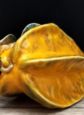 陶瓷招财道具客厅玄关杨桃摆件