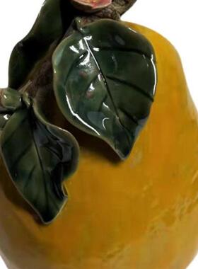 陶瓷柚子佛像供奉供果中式摆件