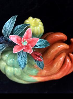 陶瓷佛手招财客厅玄关礼品摆件