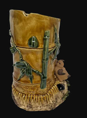 陶瓷花插水涪水养植物小鸡摆件