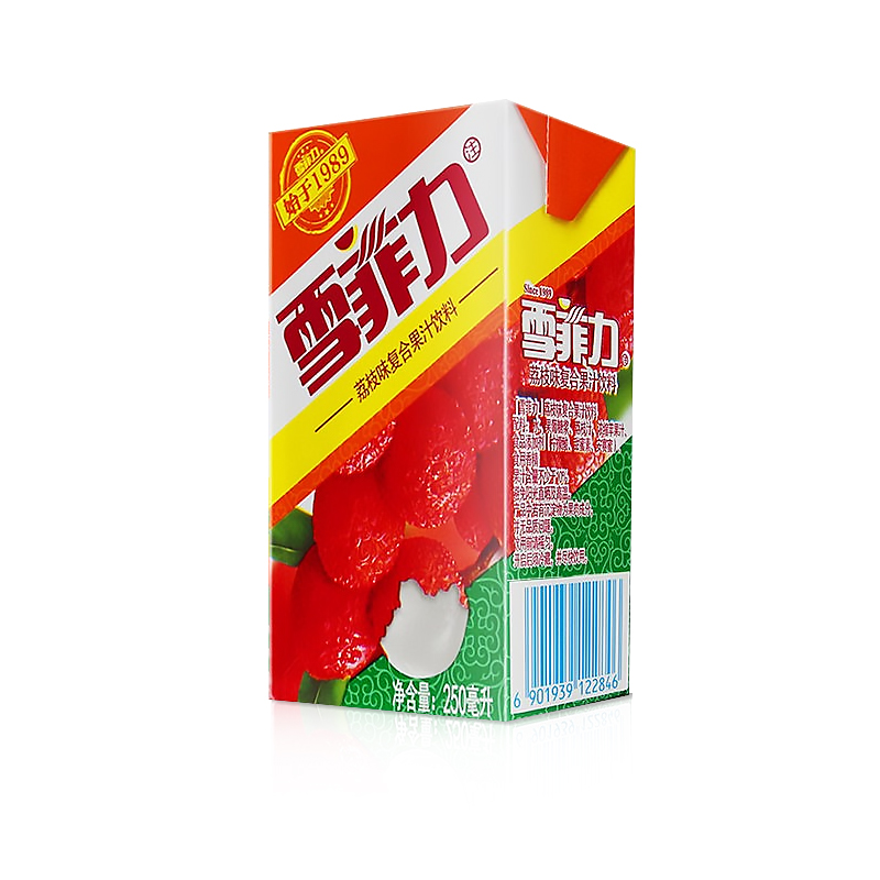 可口可乐雪菲力荔枝汁饮料250ml*24盒整箱批发夏日荔枝味果味饮品-图1