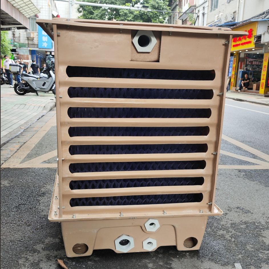 侧出风横流式方形冷却塔空调冷库制冷小型降温散热玻璃钢凉水方塔 - 图0