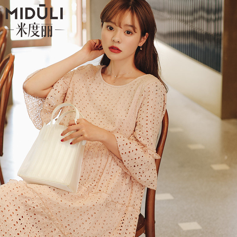 孕妇夏季潮2020时尚款长裙连衣裙 米度丽睿薇连衣裙