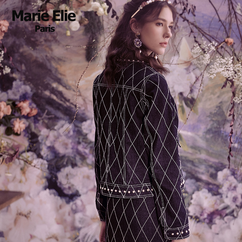 marie elie2019早春新款慕岚刺绣 MarieElie短外套