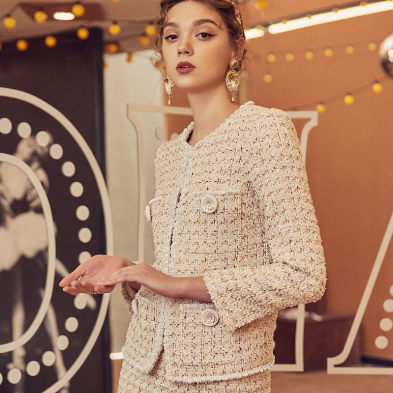 marie elie秋冬经典款沐怡蕊粉半裙 MarieElie半身裙