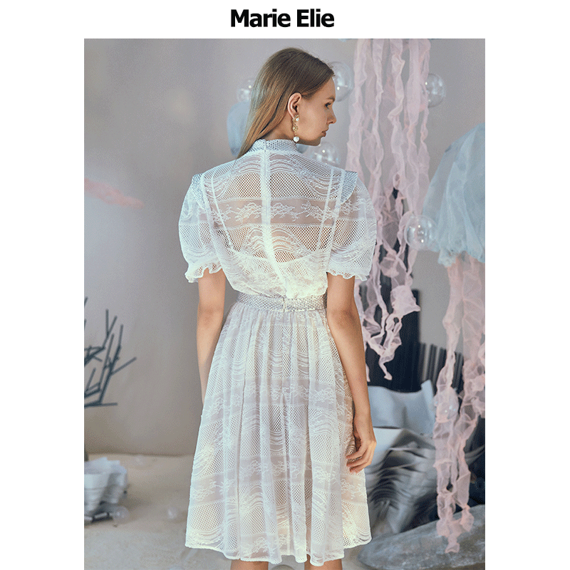 marie elie春夏新款玉玑旎粼粼半裙 MarieElie半身裙