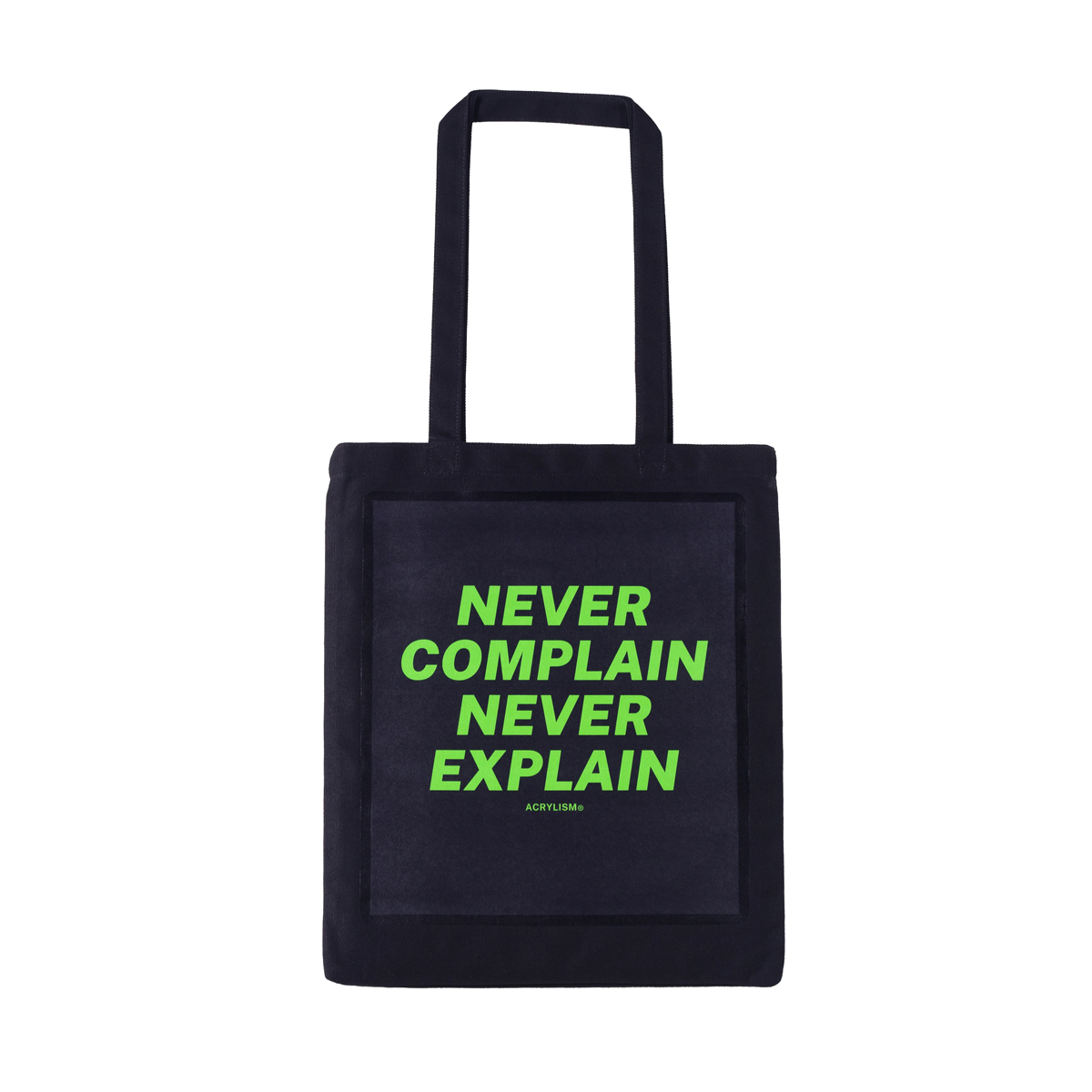 #0090# never complain never explain 环保袋 帆布袋 ACRYLISM® - 图1