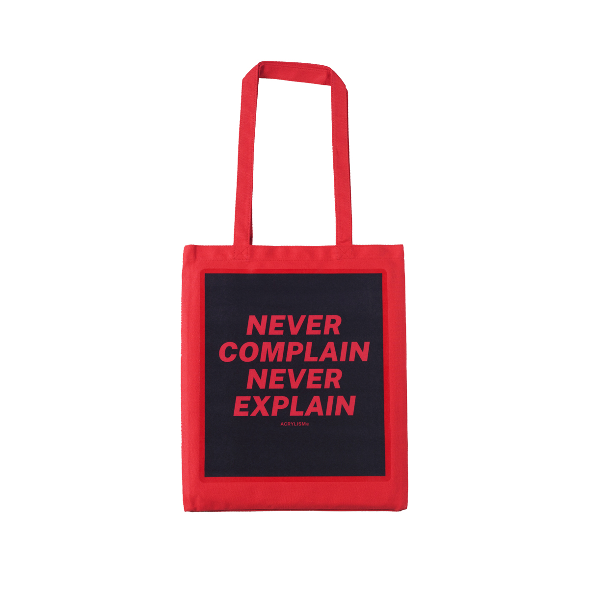 #0090# never complain never explain 环保袋 帆布袋 ACRYLISM® - 图0