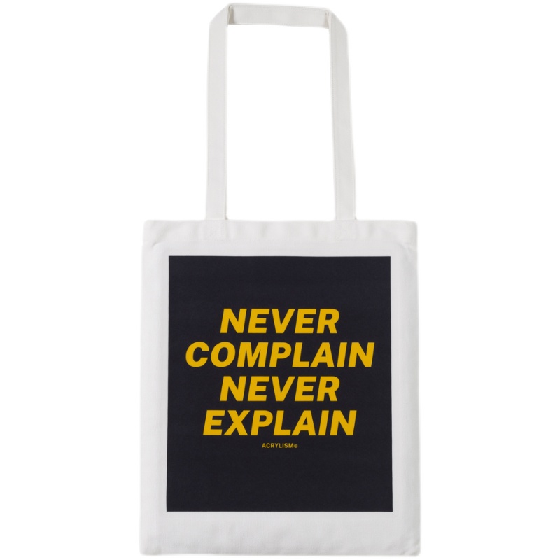 #0090# never complain never explain 环保袋 帆布袋 ACRYLISM® - 图3