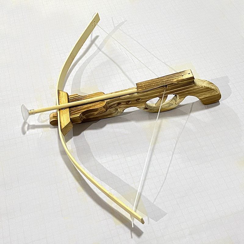 吸盘玩具弩儿童玩具木制弓箭套装户外亲子射击射箭安全十字驽软弹_虎窝淘