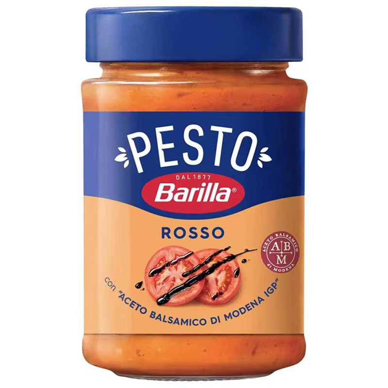 意大利Barilla Pesto Rosso百味来香蒜奶酪风味番茄意面调味酱-图3