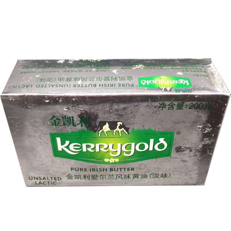 Kerrygold Unsalted Lactic Butter金凯利淡味黄油无盐乳酸烘培油-图3