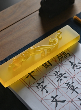 新中式水琉璃佛手瓜禅意镇纸摆件