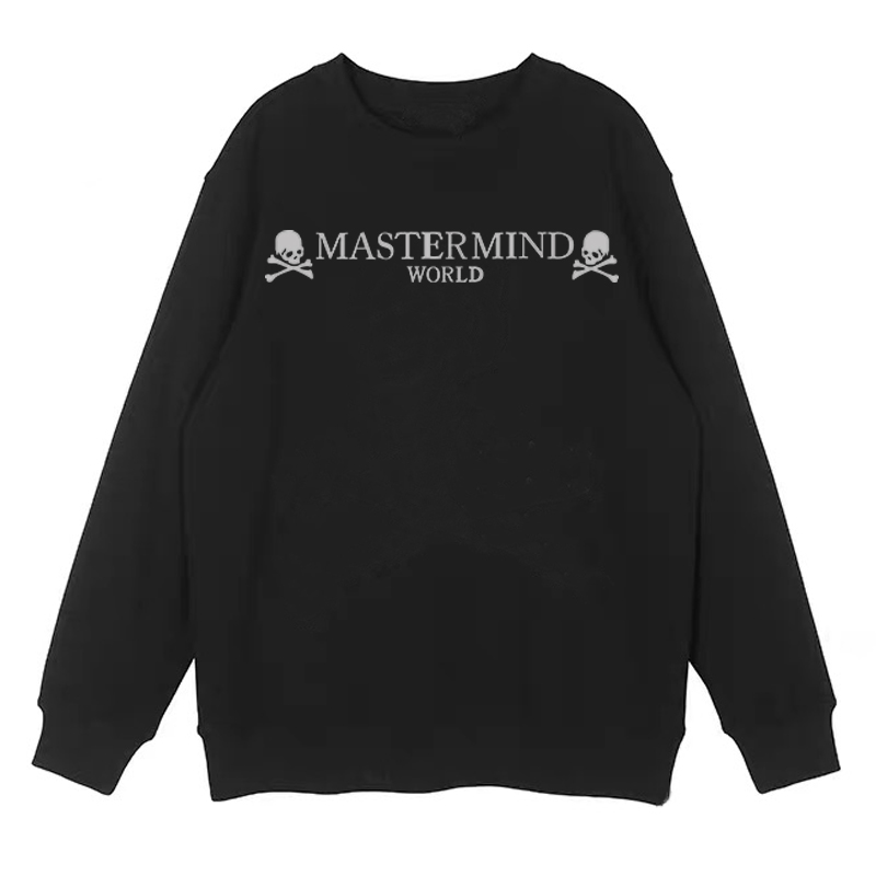 2024MMJ骷髅头mastermind World暗黑潮牌INS印花休闲宽松健康棉 - 图1