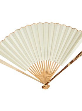 95寸18方芝麻竹花斑竹文玩扇子斑竹手工宣纸折扇湘妃竹折扇