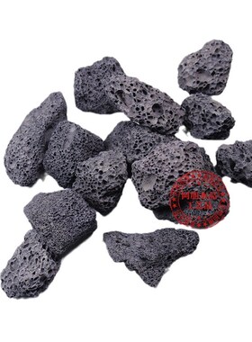 黑色优质火山石污水岩石多孔透气园艺造景