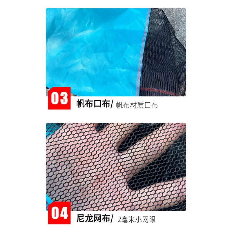 2mm小网眼黑色方网鱼护尼龙网布合金地插多种规格野钓渔护,淘宝优惠券,粉丝福利购,淘宝优惠卷