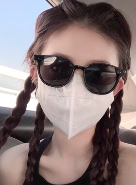 英国DHWA专柜GM黄色lang墨镜女款新款高级感适合小脸专用防晒茶色