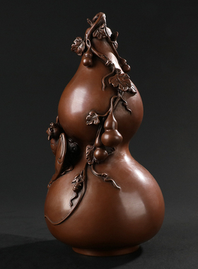 紫铜葫芦乔迁开业礼品客厅摆件