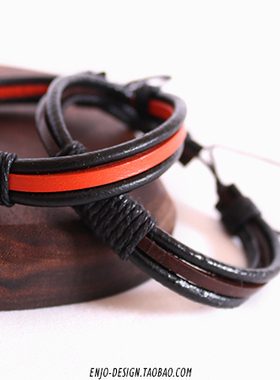 韩版真皮多层时尚风百搭复古手链