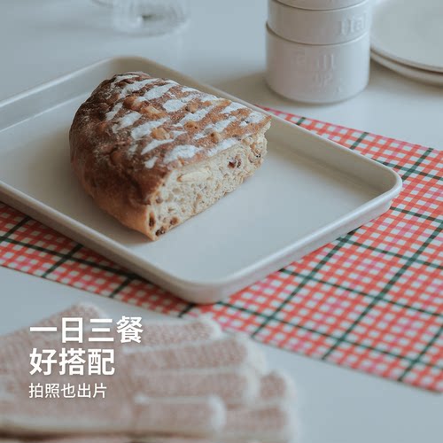 餐垫PVC防水防油隔热餐盘垫格纹布艺易清洁家用防烫桌垫餐盘垫 - 图0