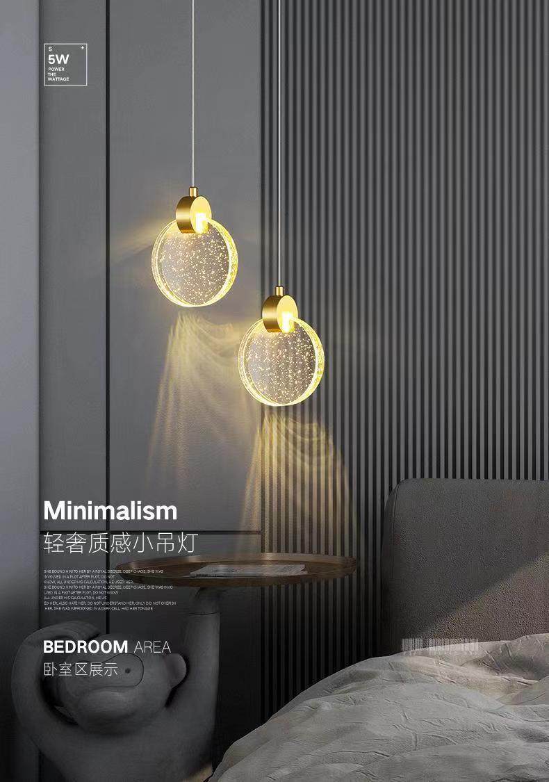 轻奢卧室床头小吊灯吧台前台过道水晶灯电视背景墙网红装饰射灯,淘宝优惠券,粉丝福利购,淘宝优惠卷
