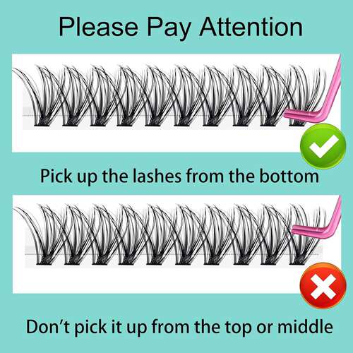 30D40D false eyelashes 9-16mm thick curled D-curve - 图0