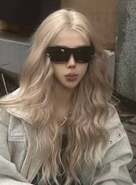 千禧年y2k辣妹黑色猫眼发箍墨镜