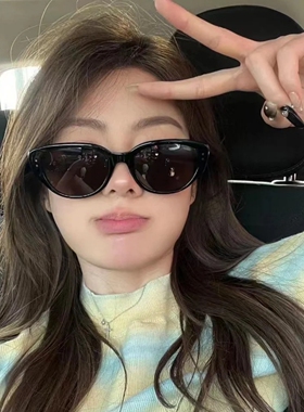 复古猫眼偏光墨镜女韩版ins网红