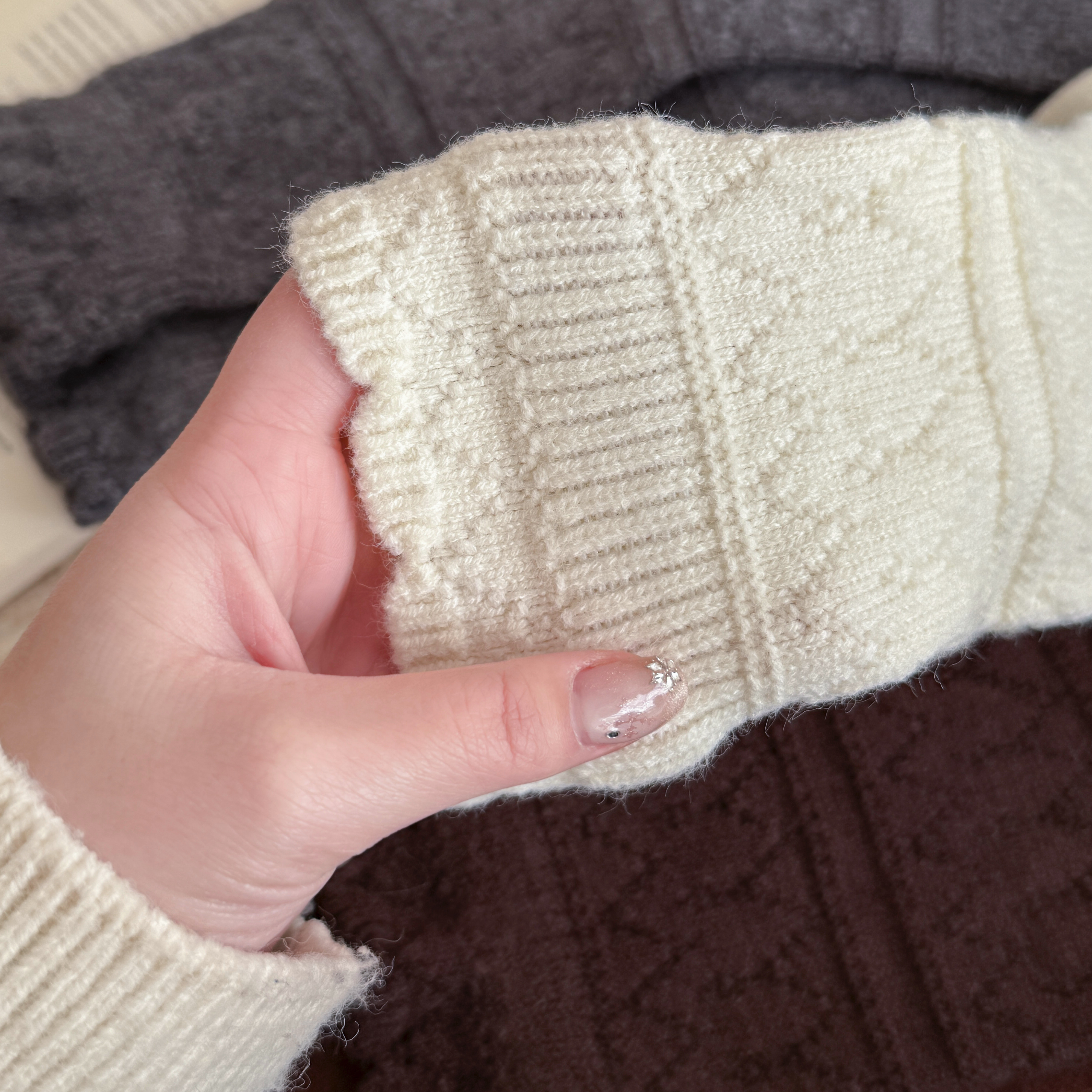 羊毛花边中筒袜女秋冬日系镂空针织堆堆袜配靴子保暖冬季小腿靴袜,淘宝优惠券,粉丝福利购,淘宝优惠卷