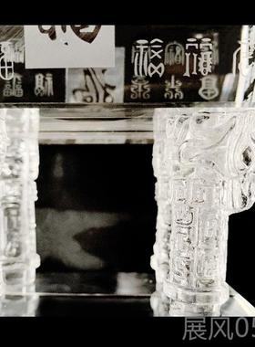 高档祥桌云阁人造白水晶办鼎摆件大号客厅小公室开业