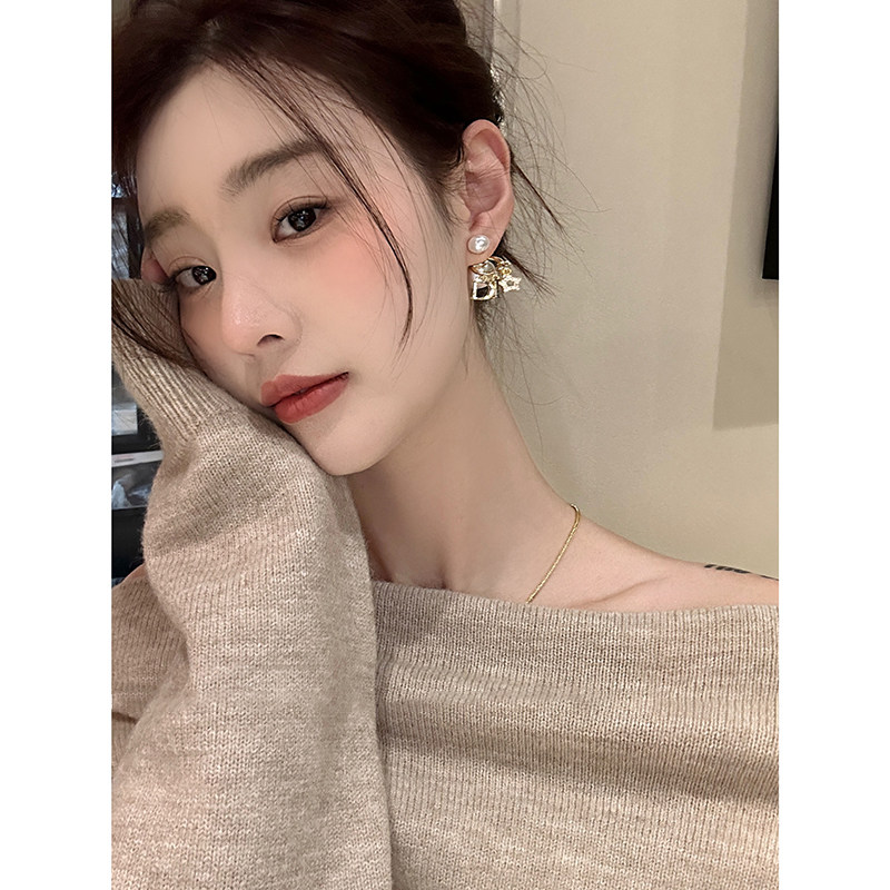 巴黎【设计师】珍珠耳环韦雪同款镂空耳钉小众高级感轻奢银针耳饰,淘宝优惠券,粉丝福利购,淘宝优惠卷