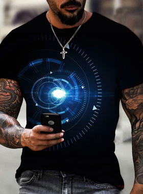 汽车仪表码数3d打印男士夏季欧美