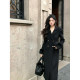 Norain does not rain French waist-hugging high-end long wool coat for women in autumn and winter temperament woolen jacket