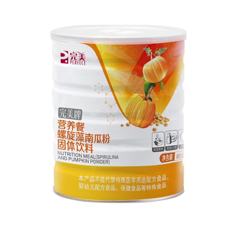 完美营养餐螺旋藻南瓜粉800g罐装食品代餐营养粉正品（新包装）-图3