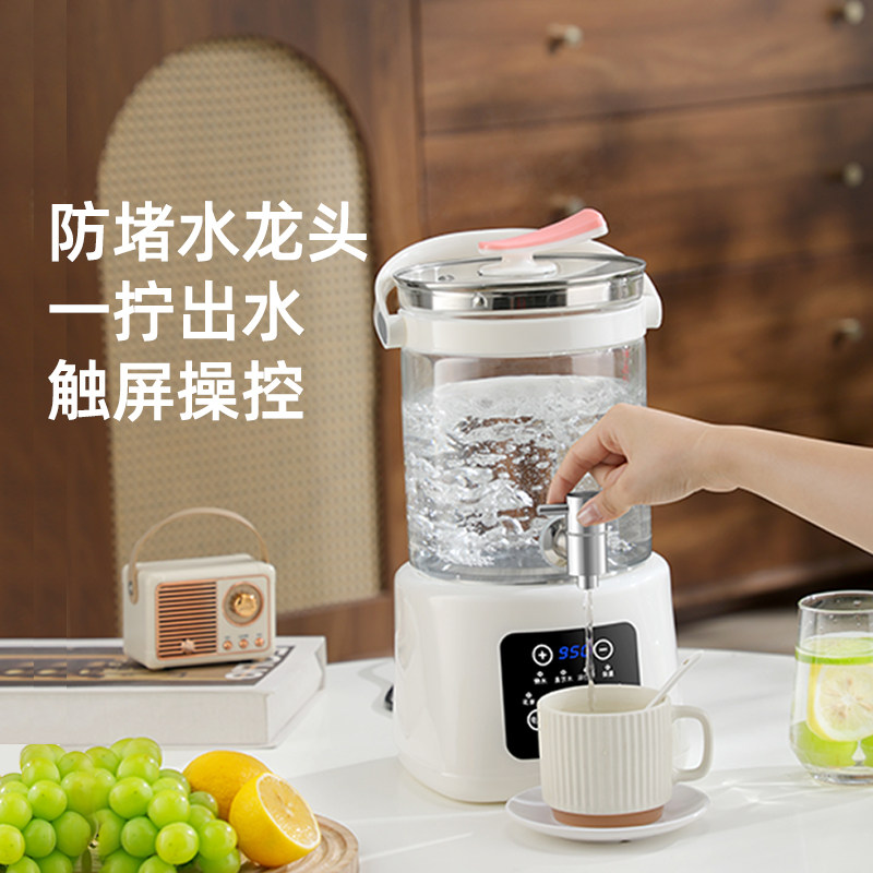 半球养生壶炖煮一体2025新款带龙头小型办公室家用多功能纯玻璃