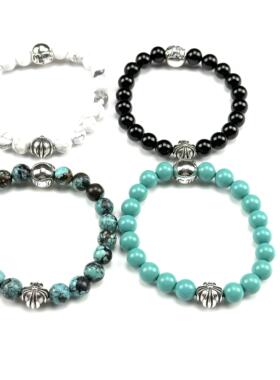 手链绿松石WUMING925纯银