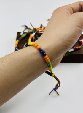 匠银JY 进口陶瓷米珠5.5mm情侣潮流时尚糖果色多巴胺手链手串